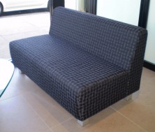 Zephyr 2 Seater Lounge. No Arms. Also Available 3 Seater. Any Fabric Colour
